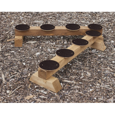 Mini barres équilibriste en bois (2 pièces)