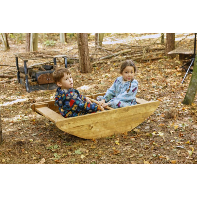 Bateau à bascule extérieur en bois