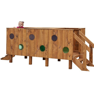 Passerelle enchantée en bois