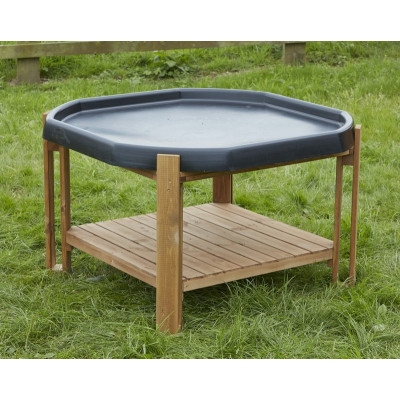 Support bois  avec étagère pour bac d’exploration 95 cm
