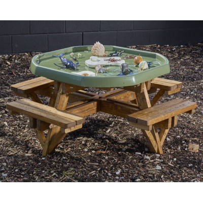 Banc de pique-nique pour bac d’exploration 95 cm (8 places)