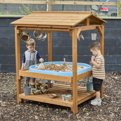 Super cabane en bois activités pour bac d’exploration
