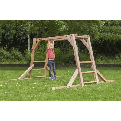 Barre de singe en bois