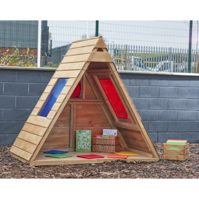Tipi en bois vue du ciel