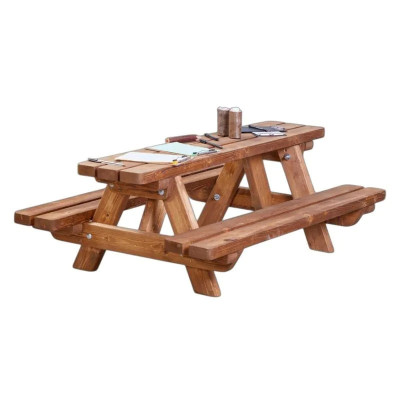 Banc de pique-nique bas en bois