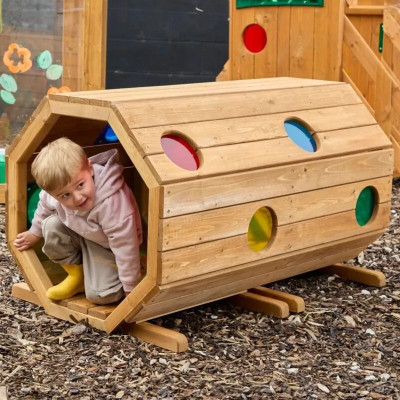 Tunnel sensoriel en bois