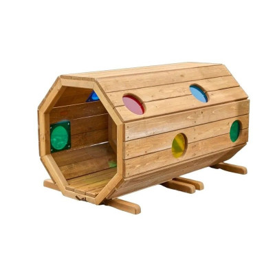Tunnel sensoriel en bois