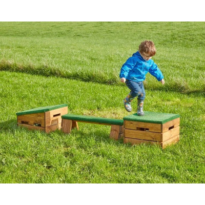 Îlots en bois pour parcours (3 pièces)