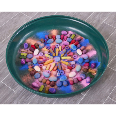Bac exploration rond 69 cm – Vert foncé