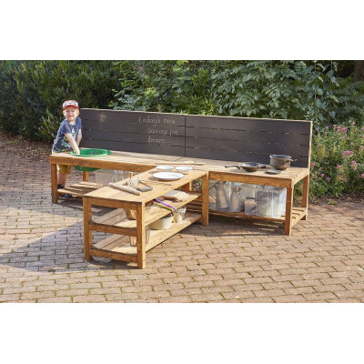 Table d'extérieur en bois modulable
