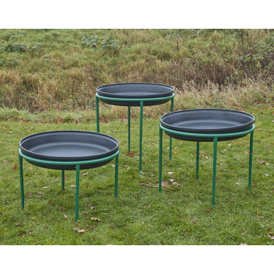 Support en métal 3 niveaux pour bac d’exploration rond 69 cm