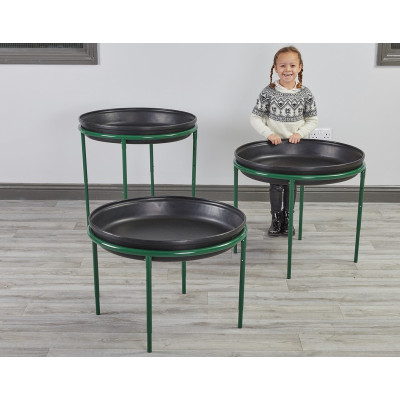 Support en métal 3 niveaux pour bac d’exploration rond 69 cm
