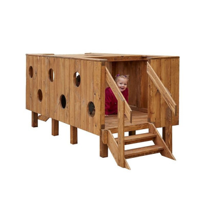 Passerelle enchantée en bois
